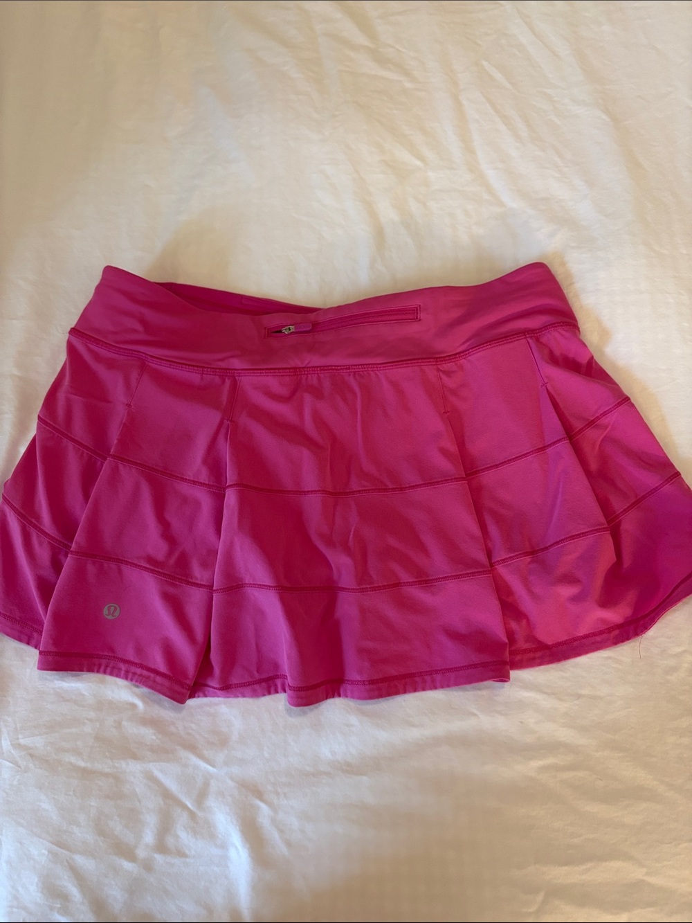 Lululemon Pace Rival Mid-rise skirt, Sonic Pink, size 12 - Picture 3 of 5
